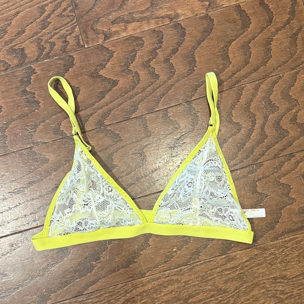 Free People lace neon trimmed bralette, medium